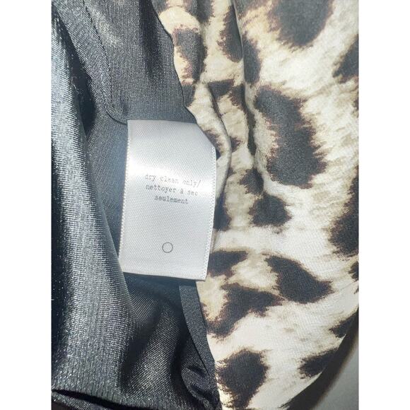 Rag & Bone 100% Silk Leopard Print Short Dress - Size 8 - Picture 6 of 12